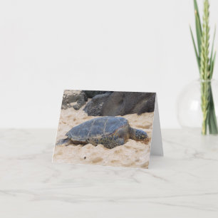 Hawaiian Sea Turtle Card