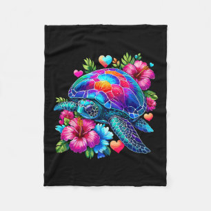 Hawaiian Sea Turtle Hawaii Vacation Beach Summer Fleece Blanket