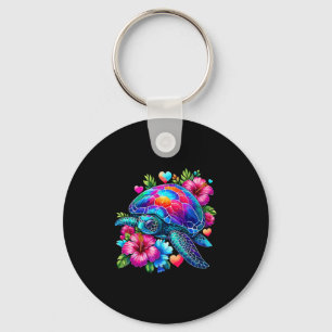 Hawaiian Sea Turtle Hawaii Vacation Beach Summer  Keychain