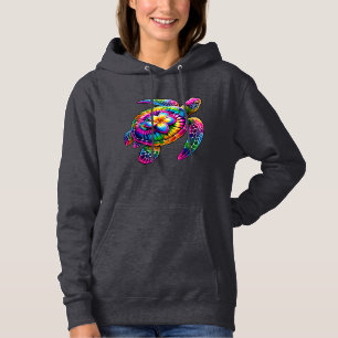 Hawaiian Sea Turtle Tie-Dye Hawaii Vacation Beach  Hoodie