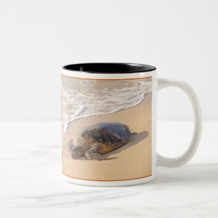 Hawaiian Sea Turtle Two-Tone Coffee Mug