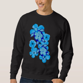 Hawaiian Sea Turtles Hibiscus Flowers Sweatshirt