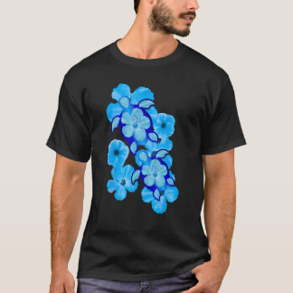 Hawaiian Sea Turtles Hibiscus Flowers T-Shirt