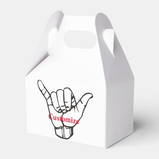 Hawaiian Shaka Brah Wave Thunder_Cove Favor Box (Front Side)