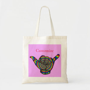 Hawaiian Shaka Psychedelic Thunder_Cove Tote Bag