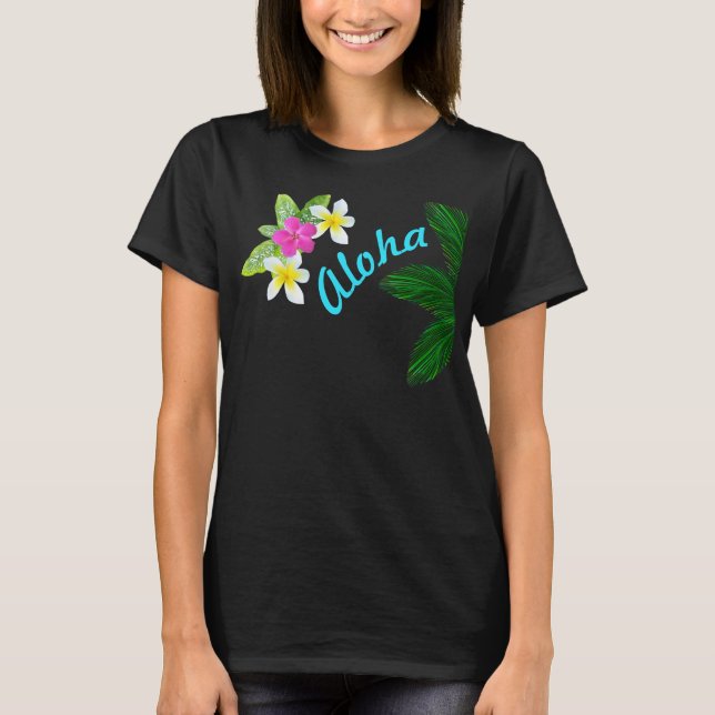 Hawaiian Shirt for Women, Aloha or YOUR TEXT (Front)