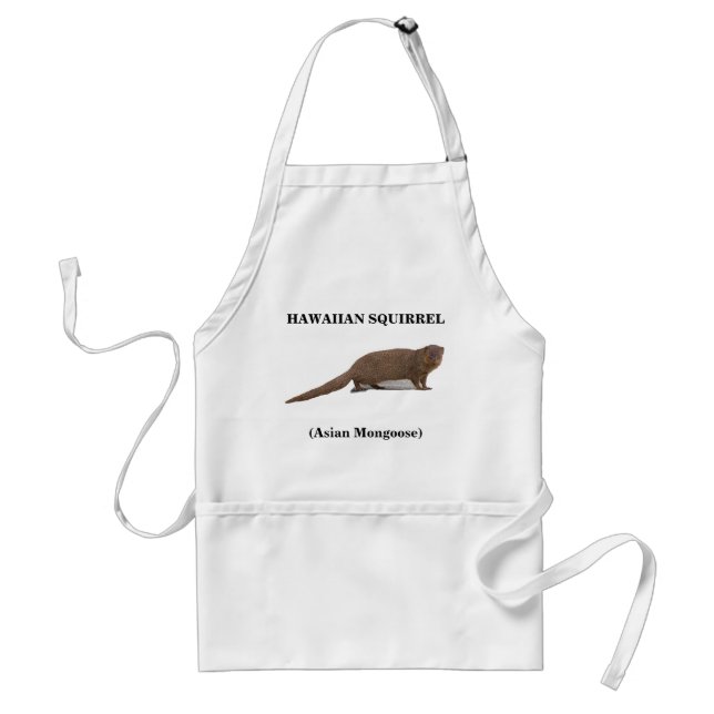 Hawaiian Squirrel (Asian Mongoose) Apron (Front)