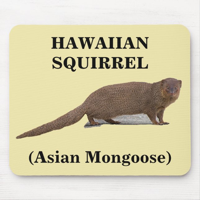 Hawaiian Squirrel (Asian Mongoose) Mousepad (Front)