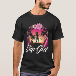 Hawaiian Stand Up Paddleboarder Women Gift SUP T-Shirt