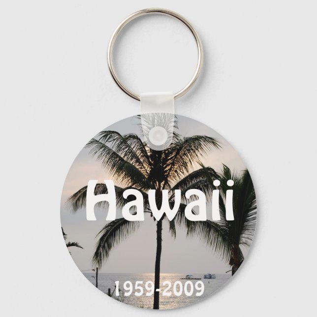 Hawaiian Statehood anniversary Keychain (Front)
