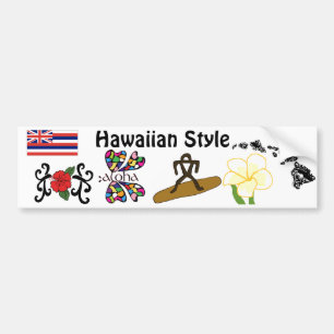 Hawaiian Style bumper sticker