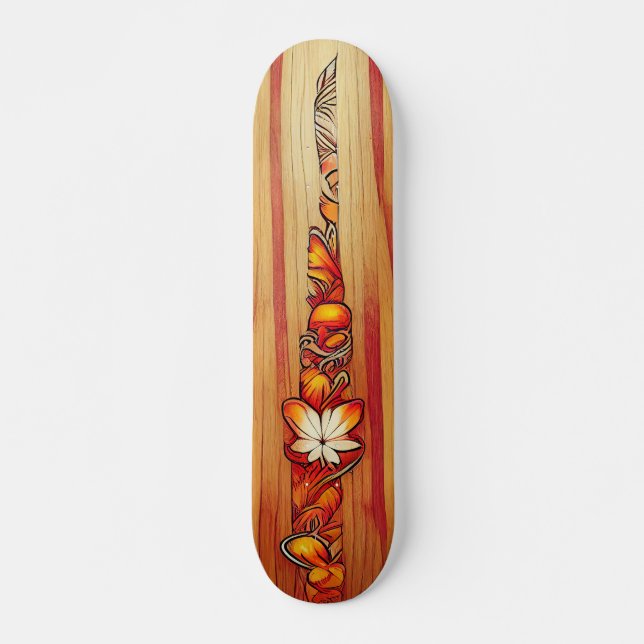 Hawaiian style skateboard (Front)