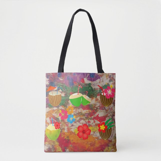 Hawaiian style tote bag (Front)