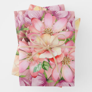 "Hawaiian Summer Florals" Gift Wrapping Paper