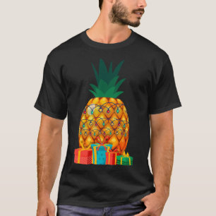 Hawaiian Summer Tropical Fruit Pineapple Christmas T-Shirt
