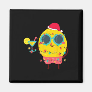 Hawaiian Summer Tropical Xmas Lemon Funny Christma Magnet