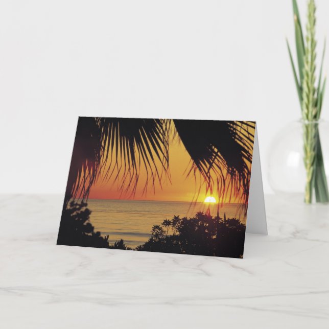 Hawaiian Sunset Card (Front)