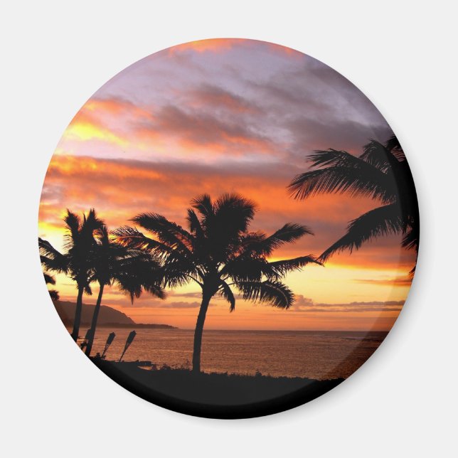 Hawaiian Sunset Magnet (Front)