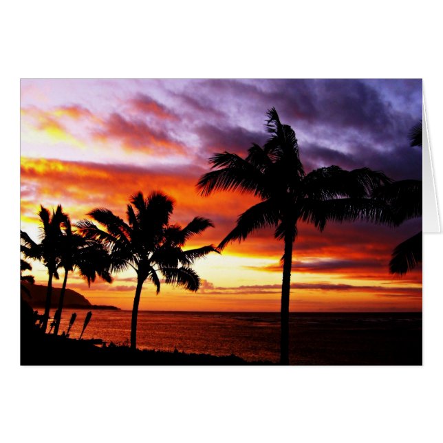 Hawaiian Sunset print (Front Horizontal)