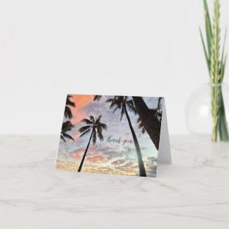 Hawaiian Sunset Thank You Card