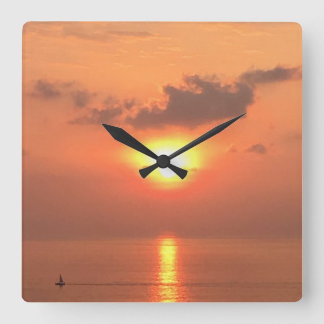 Hawaiian Sunset Wall Clock (Front)