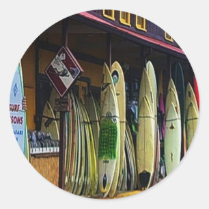 Hawaiian Surfers Sticker