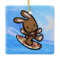 Hawaiian Surfing Bunny Holiday Cartoon