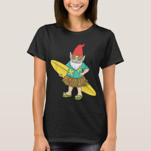 Hawaiian Surfing Gnome Here Today Gone To Maui T-Shirt