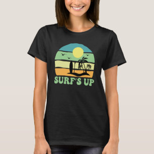 Hawaiian Surfs Up Hawaii Pineapple Tiki T-Shirt