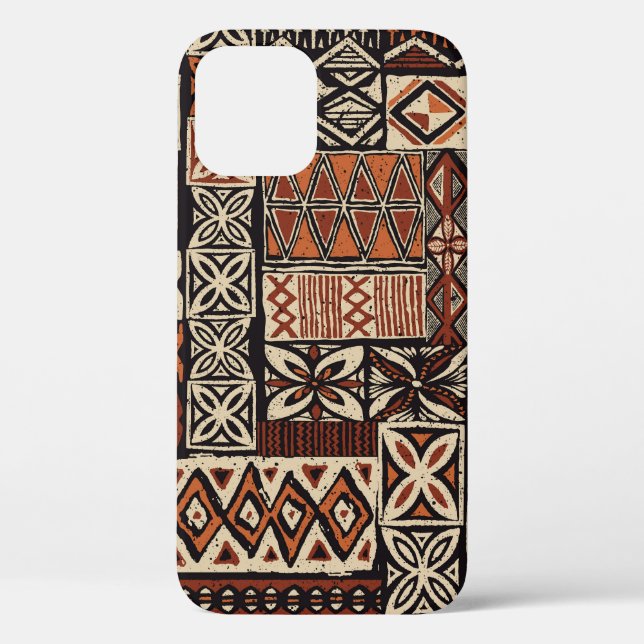 Hawaiian Tapa: Tribal Patchwork Case-Mate iPhone Case (Back)
