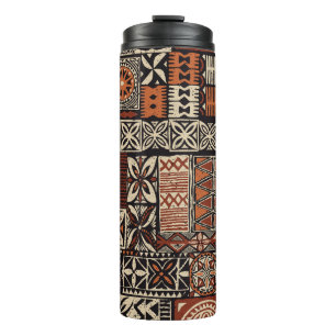 Hawaiian Tapa: Tribal Patchwork Thermal Tumbler