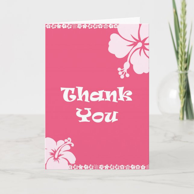 Hawaiian Thank You Card (Front)