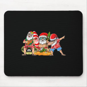 Hawaiian Three Gnomes Christmas In July Summer Vac Mouse Pad