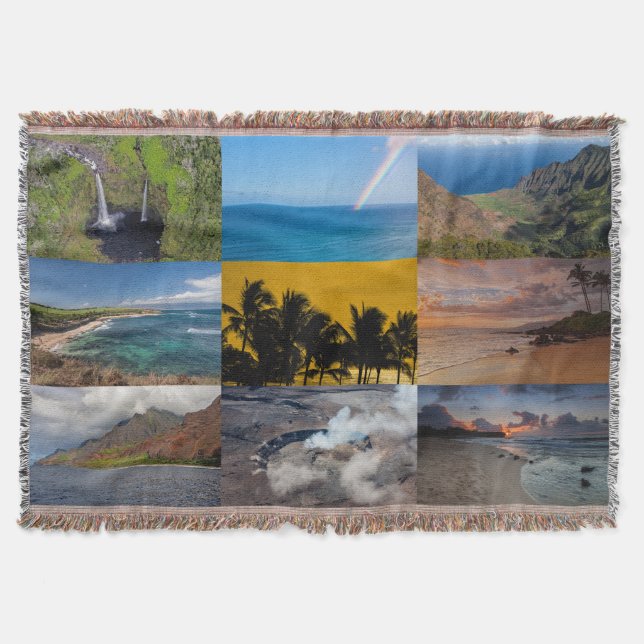 Hawaiian Throw Blanket (Front)