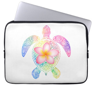Hawaiian Tie Dye Sea Turtle T-shirt Laptop Sleeve