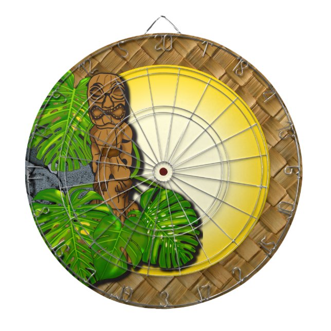 Hawaiian Tiki Dartboard 3 (Front)