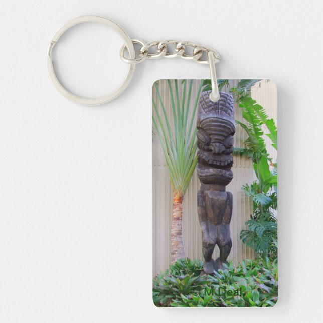 Hawaiian Tiki Keychain (Front)