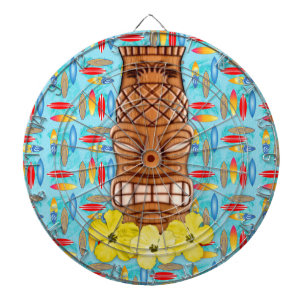 Hawaiian Tiki Mask Dartboard