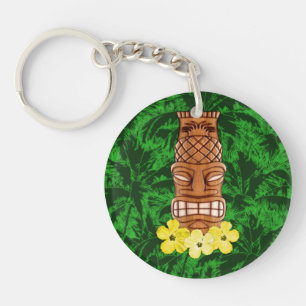 Hawaiian Tiki Mask Keychain