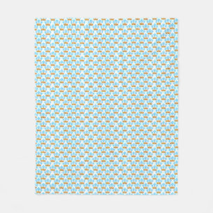 Hawaiian Tribal Sea Turtles Fleece Blanket