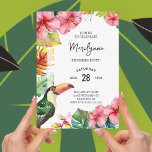 Hawaiian Tropical 50th Birthday Invitation<br><div class="desc">Create your own birthday party invitation! Personalize this design with your own text. You can further customize this design by selecting the "customize further" link if desired.</div>