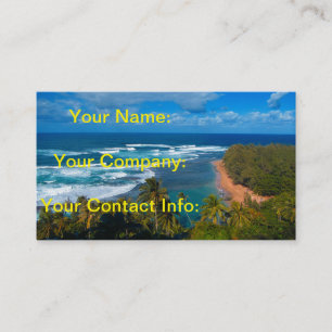 Hawaiian Tropical Island Business Card