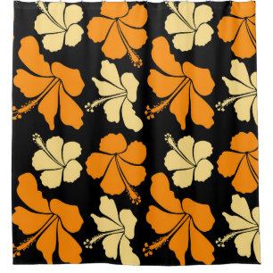 Hawaiian tropical natural floral seamless pattern