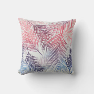 Hawaiian Tropical Palms: Stylish Seamless Throw Pillow