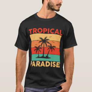 Hawaiian Tropical Paradise Hawaii Pineapple Tiki T-Shirt