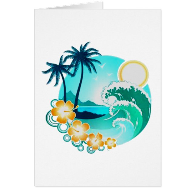 HAWAIIAN TROPICAL SURF ART (Front)