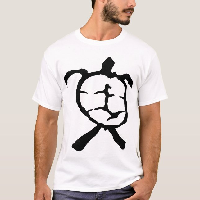 Hawaiian Turtle - black T-Shirt (Front)