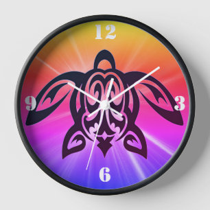 Hawaiian Turtle  Clock