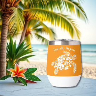 Hawaiian Turtle-Fisherman Aesthetic-Orange