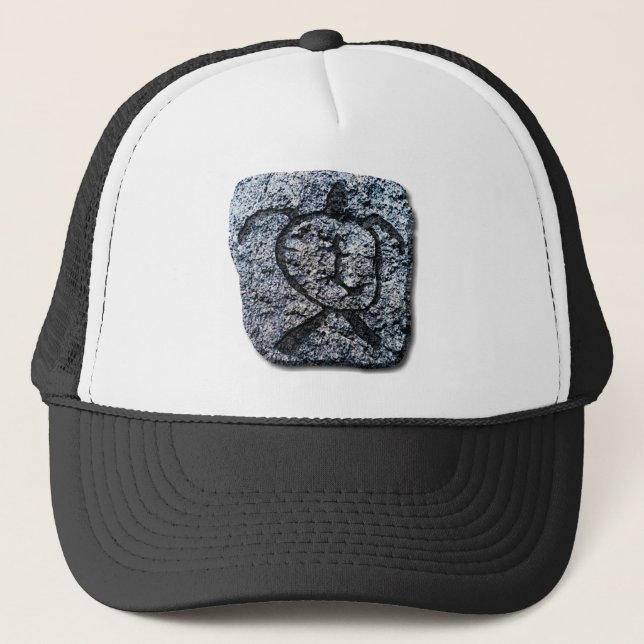 Hawaiian Turtle-stone Trucker Hat (Front)